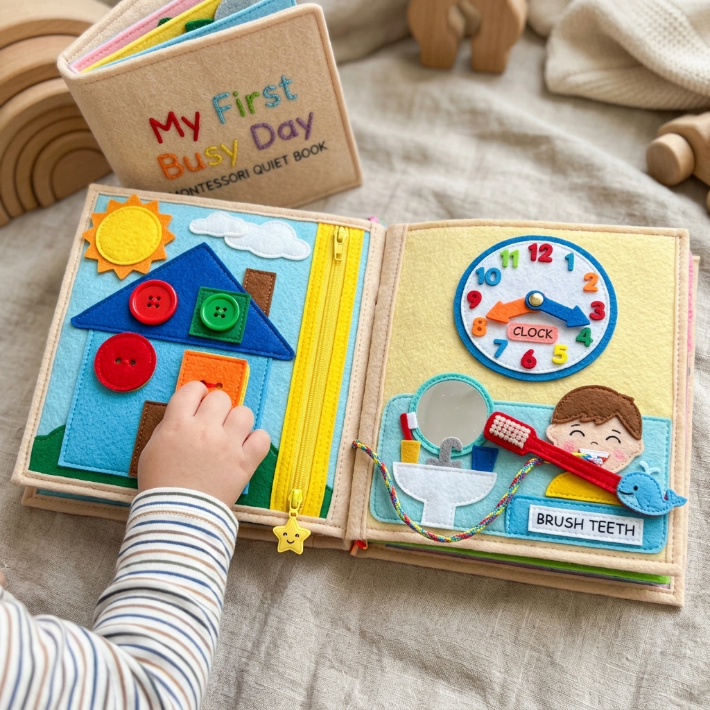 Anuvisha Handcrafted Felt Quiet Book